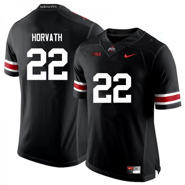 Ohio State Buckeyes #22 Les Horvath Men Player Jersey Black